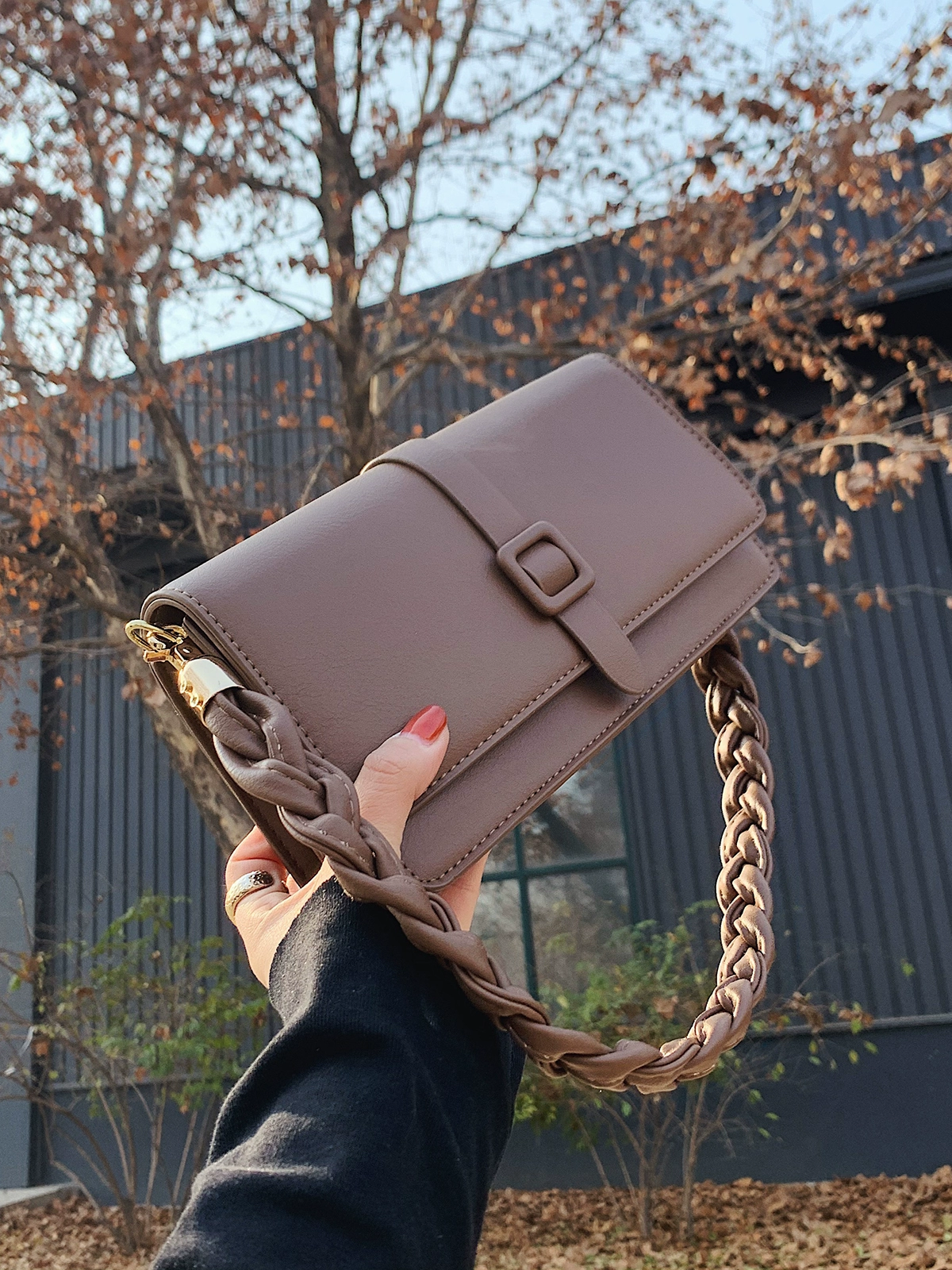 Single shoulder fashion small square bag - Image 5