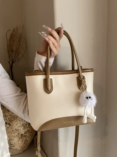 High-end contrast color small bag