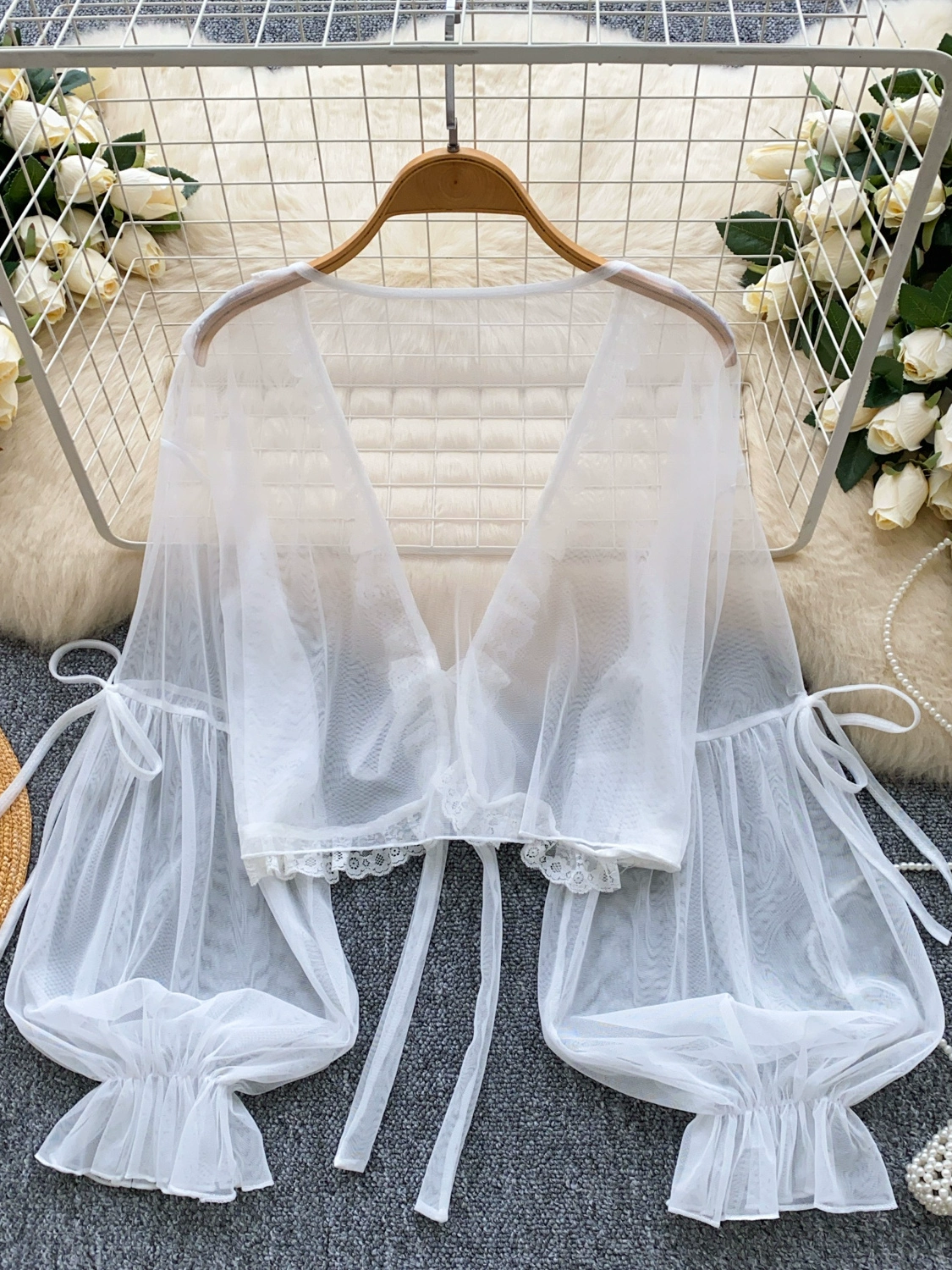 Chiffon shawl women's sun protection shirt - Image 4