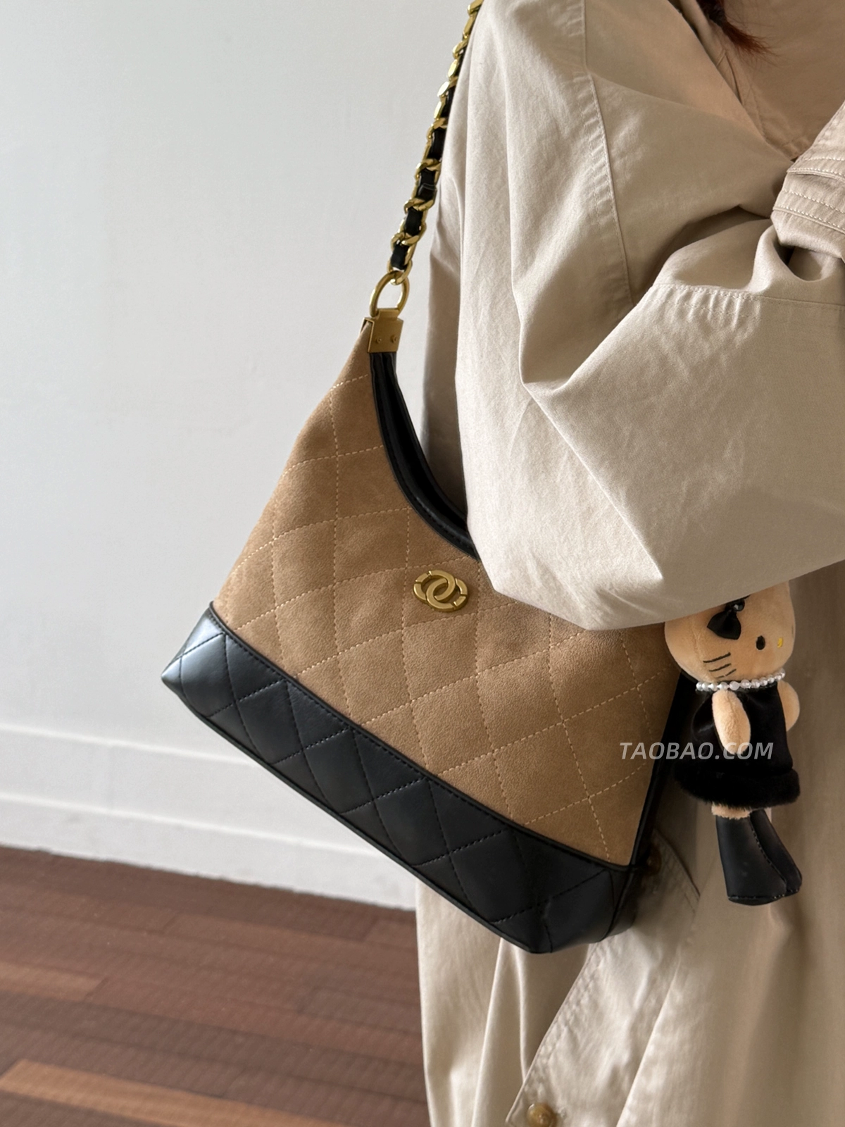 Retro niche suede bag for women - Image 2