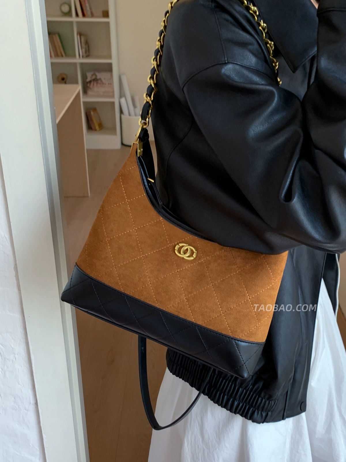 Retro niche suede bag for women - Image 3