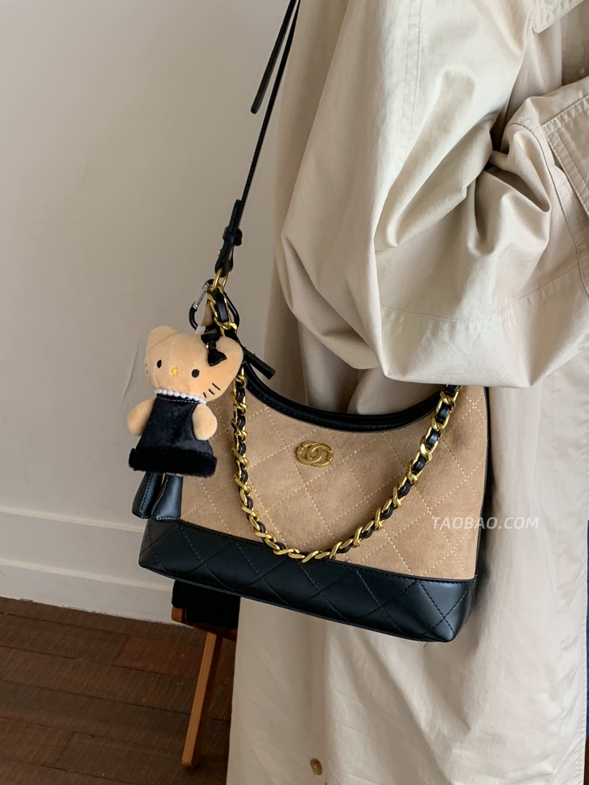 Retro niche suede bag for women - Image 4