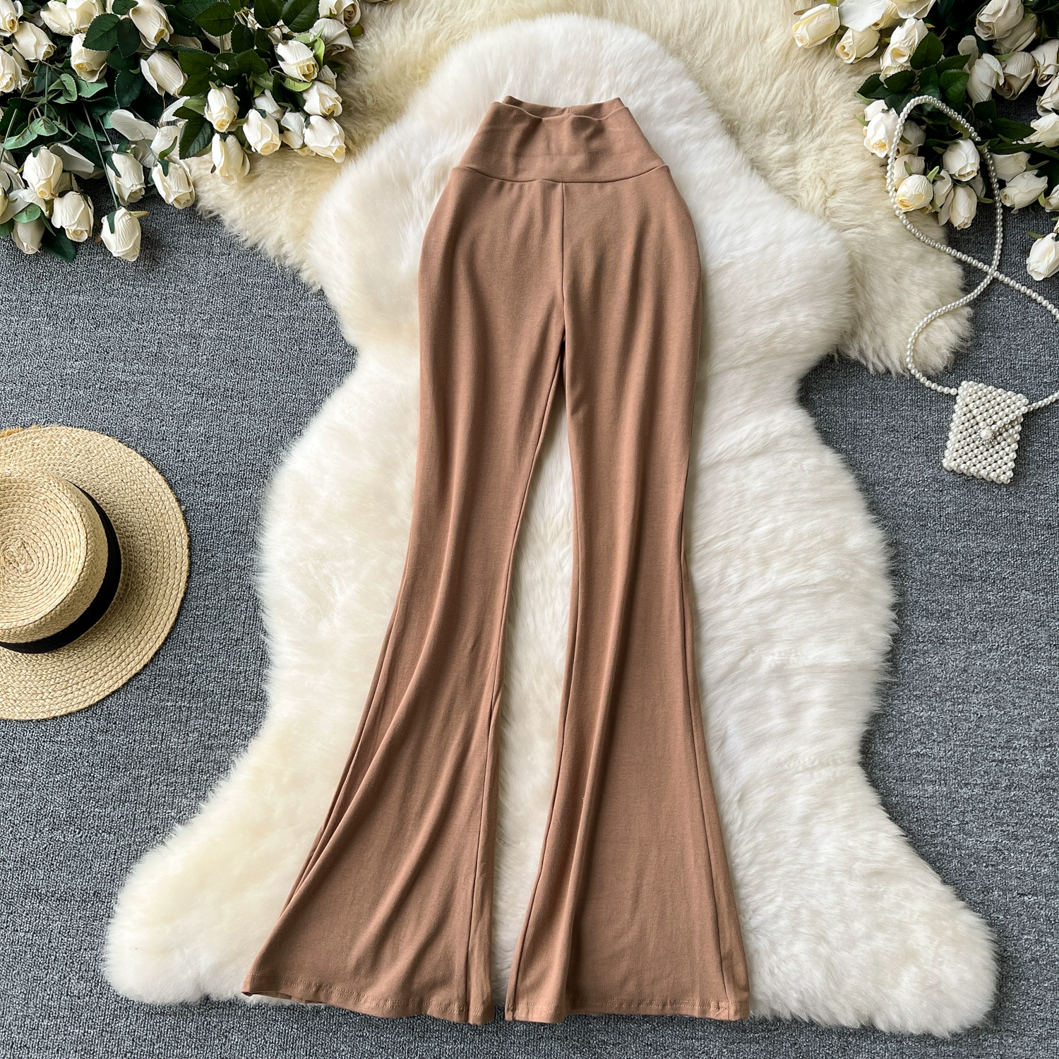 Versatile and slightly flared trousers - Image 5