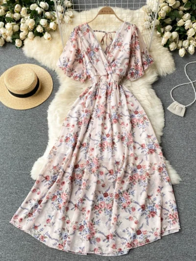 Beach vacation dress for women