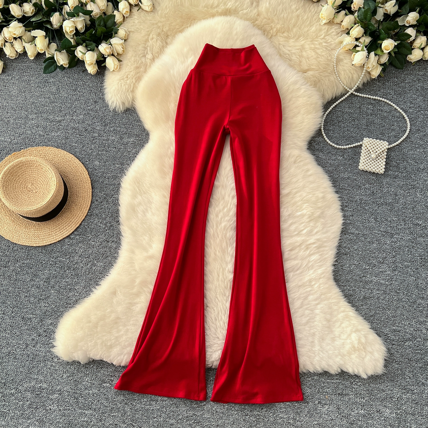 Versatile and slightly flared trousers - Image 10