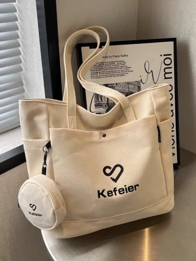 Large capacity one-shoulder tote bag