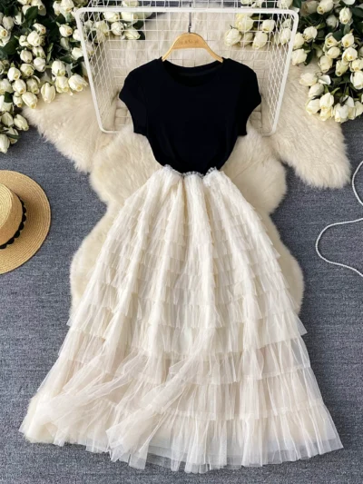 European and American style light luxury high-end dress