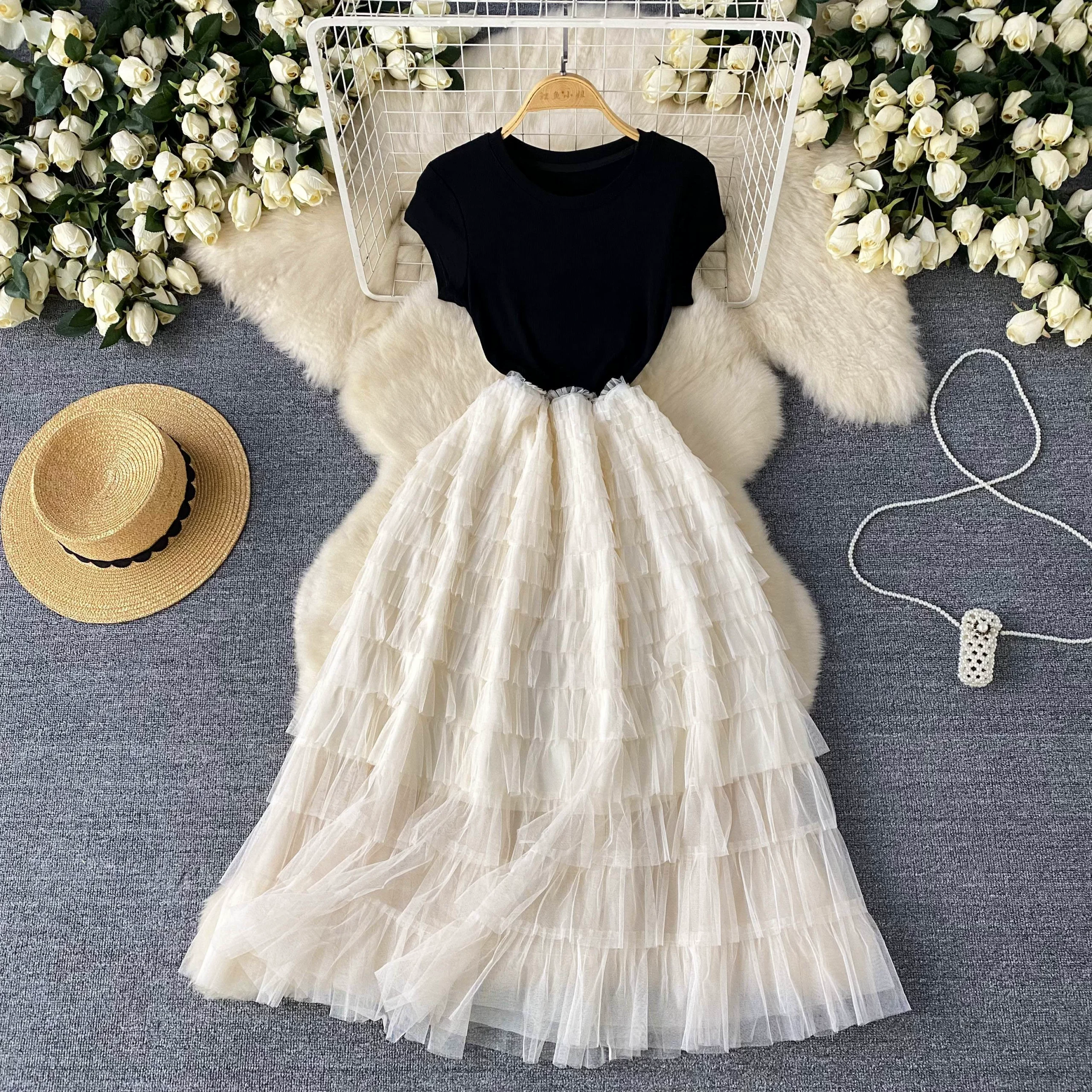 European and American style light luxury high-end dress