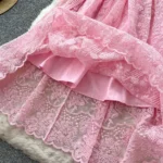 Short-sleeved waist embroidered dress - Image 5