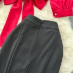 High-waisted slim-fitting hip-hugging fishtail skirt - Image 5