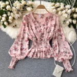 Chiffon long-sleeved shirt for women - Image 3