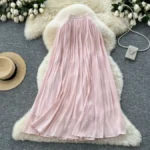 Korean style simple high-waisted mesh skirt - Image 3