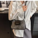 Retro shoulder bags, underarm small square bags - Image 6