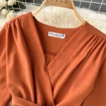 French pleated slim long resort-style chiffon pleated long skirt - Image 12