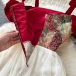 French retro niche design embroidered slip dress - Image 7