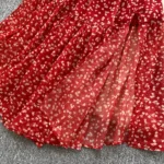 Backless waist-cinching floral dress, fairy-like long skirt - Image 7