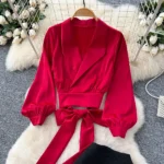 High-waisted slim-fitting hip-hugging fishtail skirt - Image 9