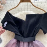 Contrasting one-shoulder dress - Image 3