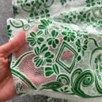 Retro elegant lace embroidery waist long dress - Image 5