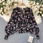 Chiffon long-sleeved shirt for women - Image 2