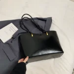 High-end oil wax leather large-capacity bag - Image 2