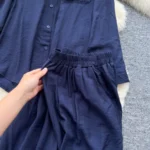 Lazy Style Casual Two-Piece Set for Women: Loose Fit, Versatile Pocket Design, Long-Sleeved Shirt, High-Waisted Wide-Leg Straight-Leg Pants - Image 8