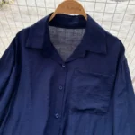 Lazy Style Casual Two-Piece Set for Women: Loose Fit, Versatile Pocket Design, Long-Sleeved Shirt, High-Waisted Wide-Leg Straight-Leg Pants - Image 7