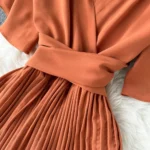 French pleated slim long resort-style chiffon pleated long skirt - Image 13