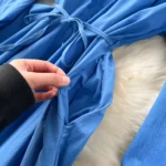 Women's ethnic-style travel and vacation dress, long sleeves, bohemian retro design, embroidered, loose, full skirt - Image 9