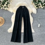 High-waisted two-button jeans - Image 2