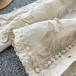 Sweet heavy industry leaf embroidery cardigan versatile long-sleeved top - Image 5