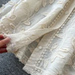 Sweet heavy industry leaf embroidery cardigan versatile long-sleeved top - Image 6