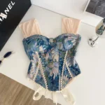 Lace Trim Women's Top